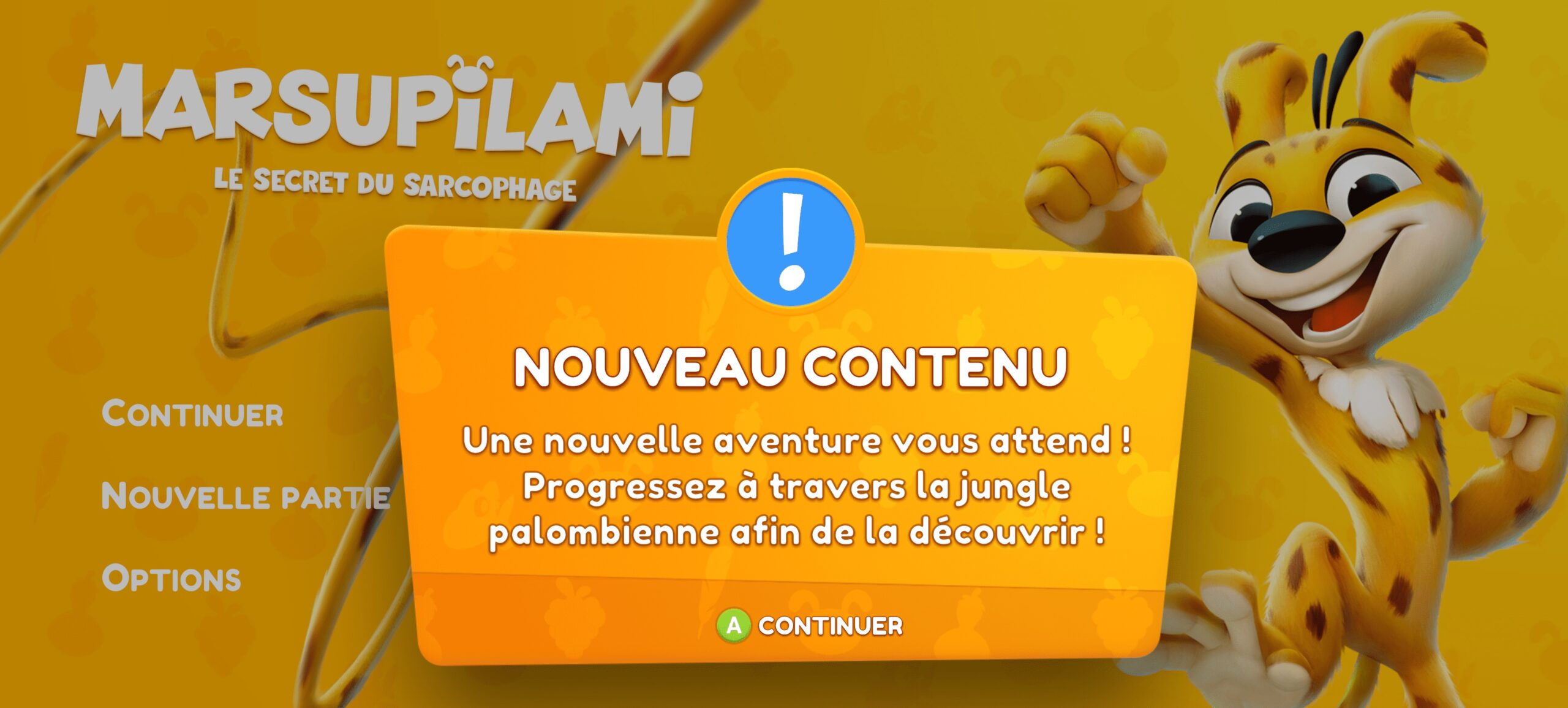 [COUP D’ŒIL] Dlc le Marsupilami le secret du sarcophage.