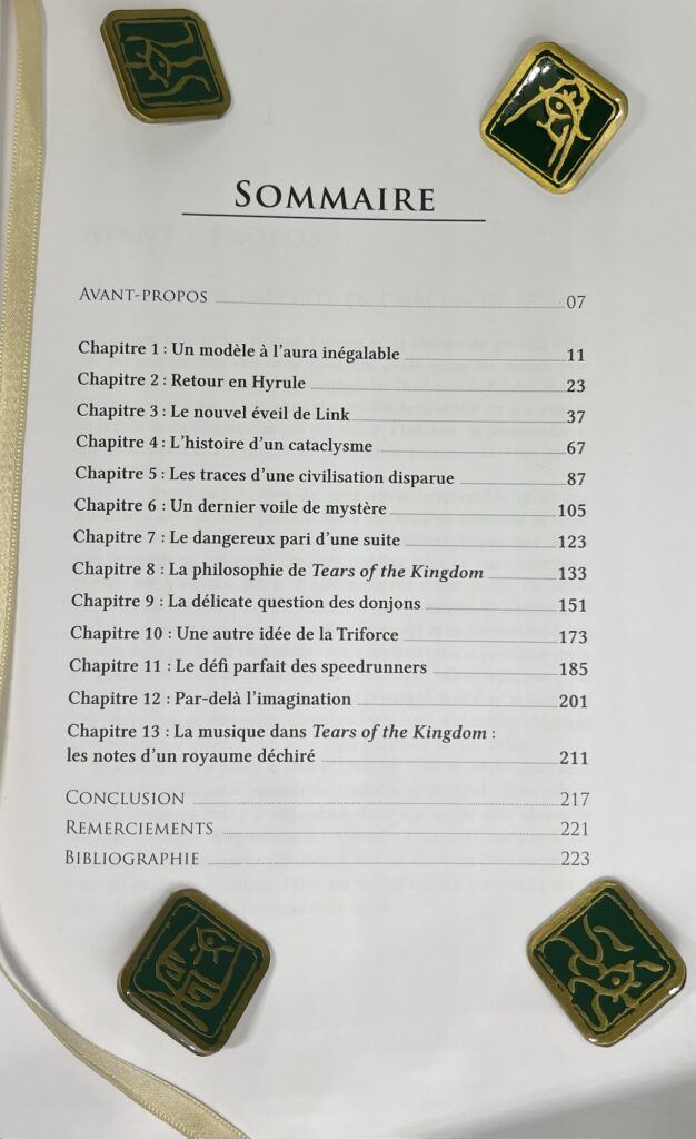 Zelda chronique d’une saga légendaire vol 3 sommaire 