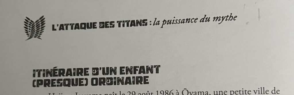 L’attaque des titans la puissance du mythe glyphes 