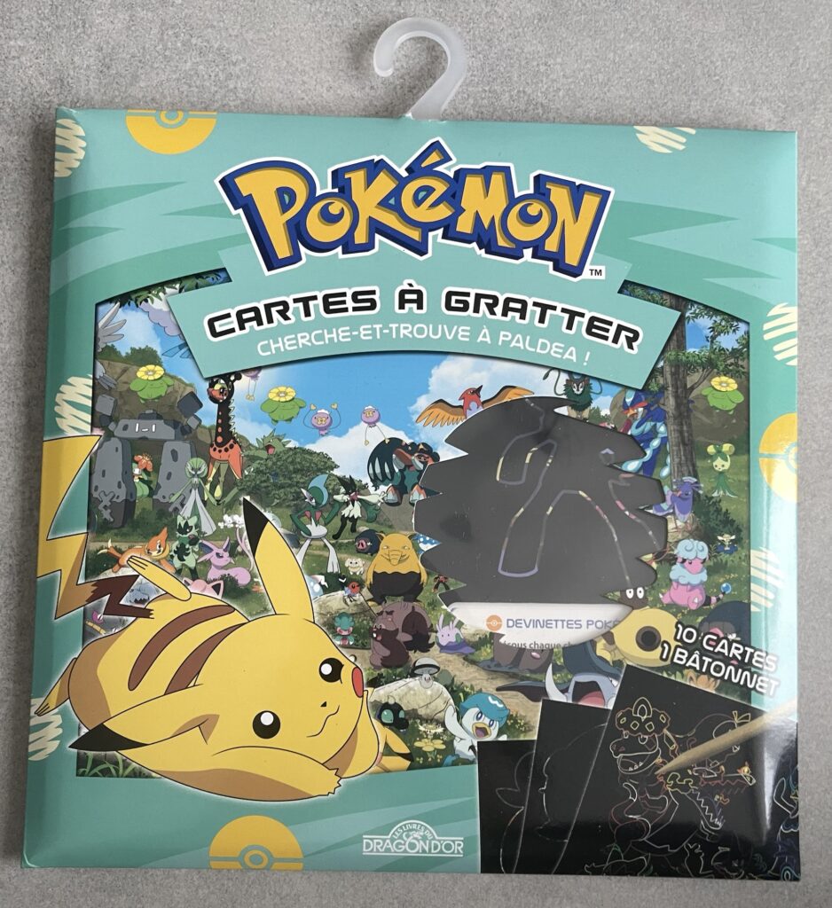 Carte à gratter Pokémon Paldea pochette avant 