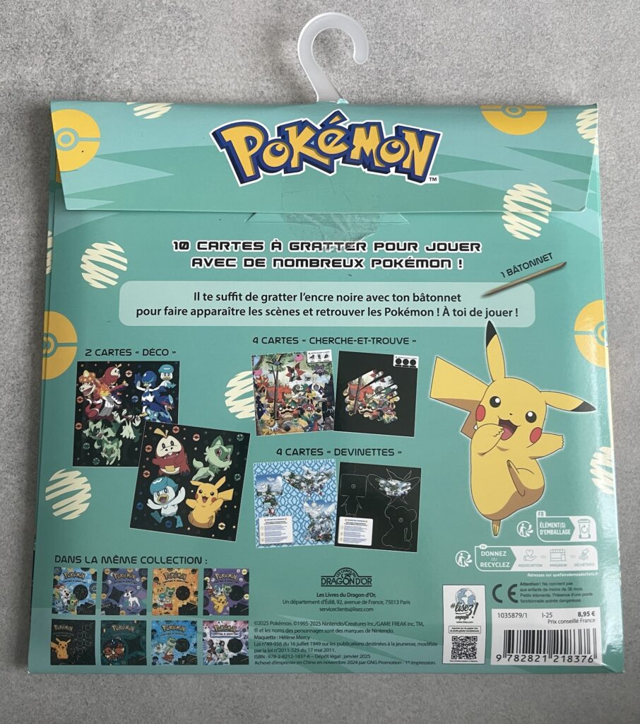 Carte à gratter Pokémon Paldea pochette avant 