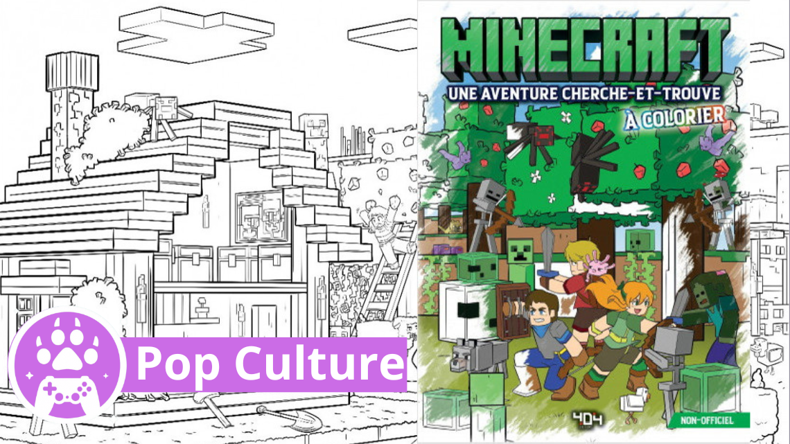 Geekerie – Minecraft une aventure cherche et trouve à colorier