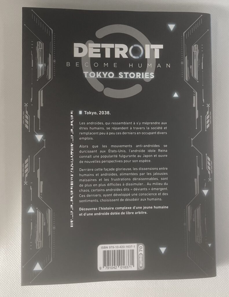 Detroit : Become Human - Tokyo Stories -  tome 1 face arrière 