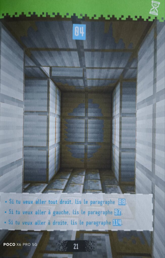 Escape game Minecraft - on prend quelle direction ?