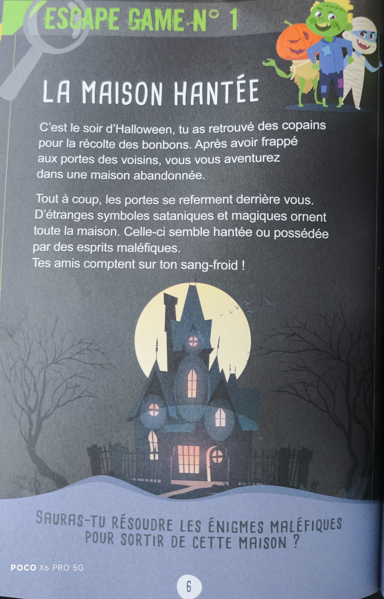 Escape game des petits génies - vous êtes enfermé dans une maison hantée !