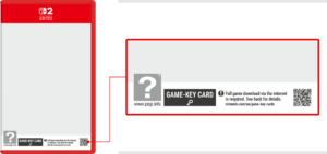 Nintendo switch 2 game key card