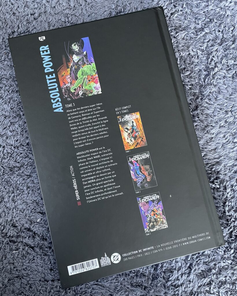 Absolute power tome 3 face arrière