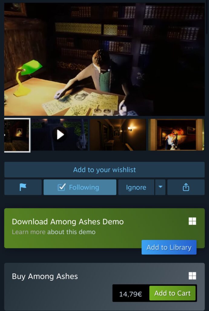 New - Amons Ashes PS5