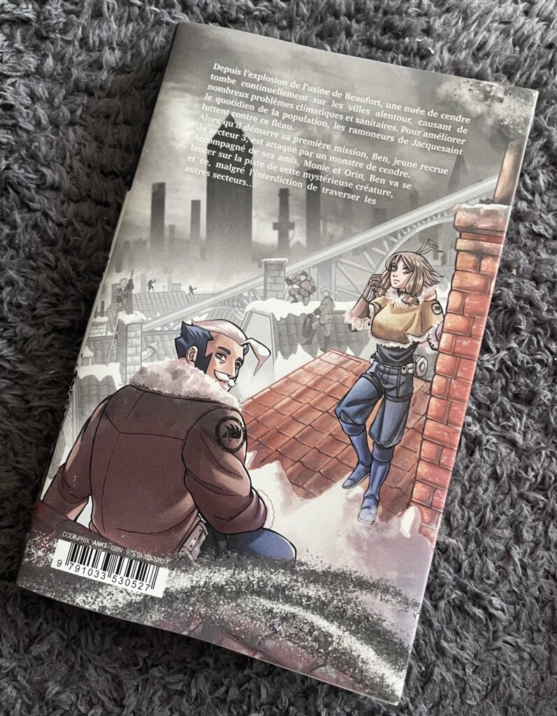 Ashes couverture arrière avis manga