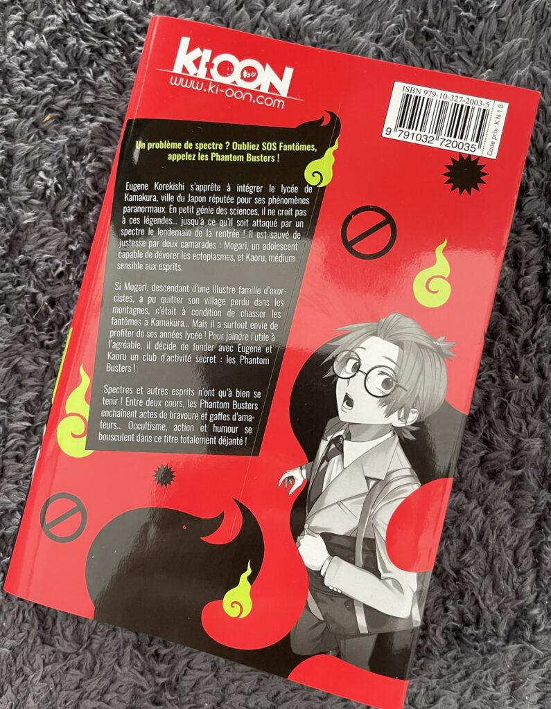 Phantom Busters tome 1 couverture arrière