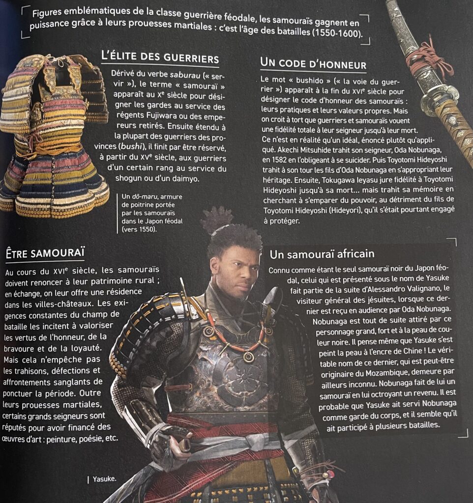 Discovery book le Japon des samouraïs présentation de Yasuke et du samouraï