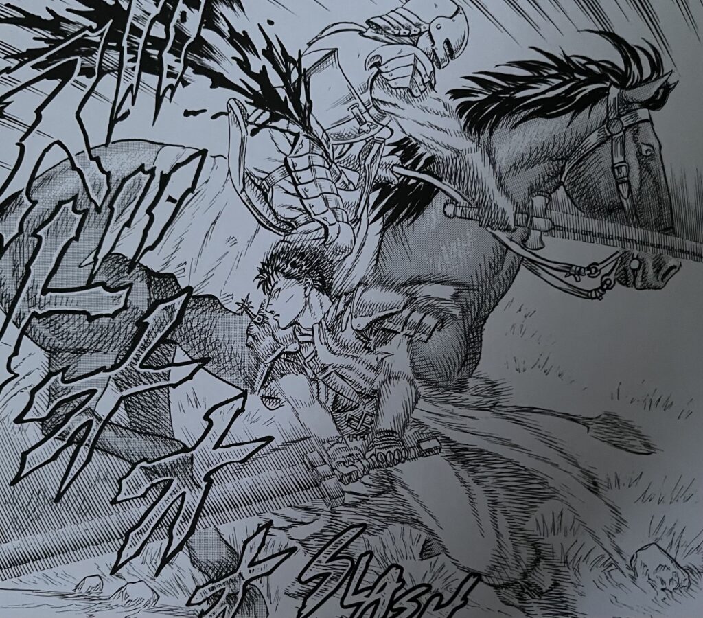 Avis manga Berserk édition prestige tome 2 Guts en combat