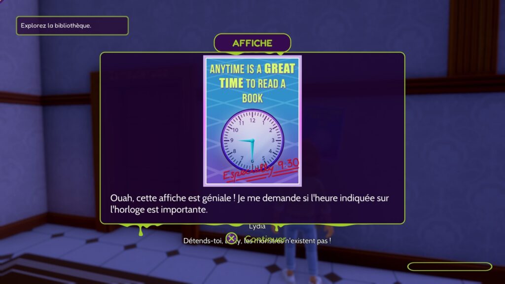 Test Goosebumps : Terror in Little creek indice horloge