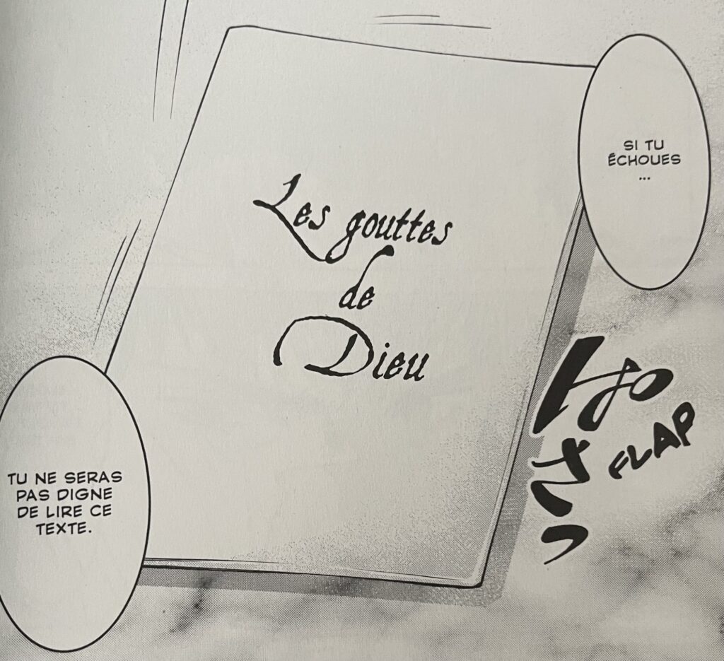 Avis manga tome 1 les gouttes de Dieu héritage nouvelles gouttes 